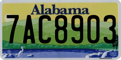 AL license plate 7AC8903