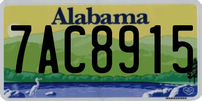 AL license plate 7AC8915