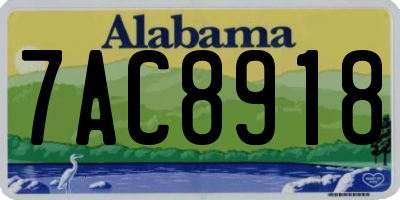 AL license plate 7AC8918