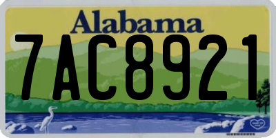 AL license plate 7AC8921