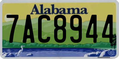 AL license plate 7AC8944
