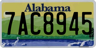 AL license plate 7AC8945