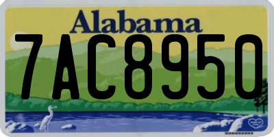 AL license plate 7AC8950