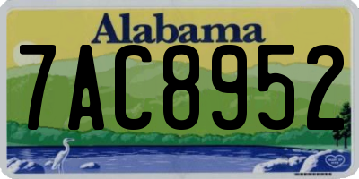AL license plate 7AC8952