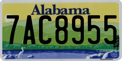 AL license plate 7AC8955