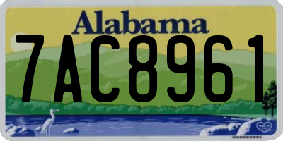 AL license plate 7AC8961