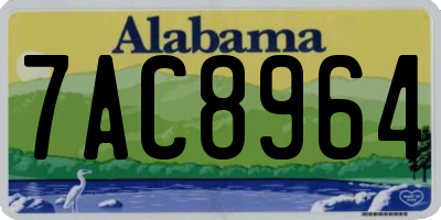 AL license plate 7AC8964