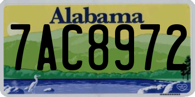 AL license plate 7AC8972
