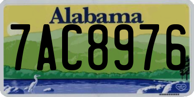 AL license plate 7AC8976