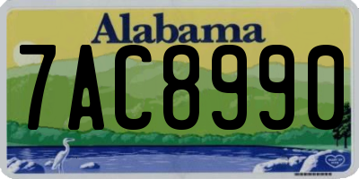 AL license plate 7AC8990