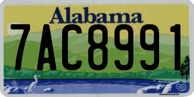 AL license plate 7AC8991