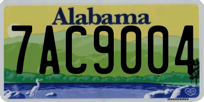 AL license plate 7AC9004