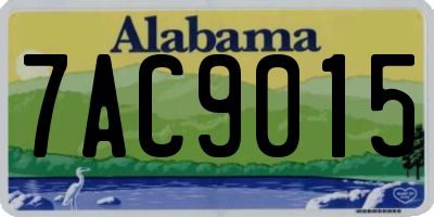 AL license plate 7AC9015