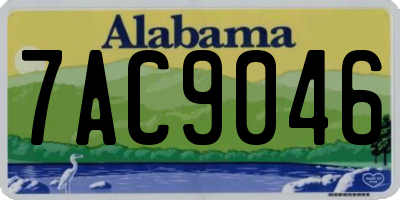 AL license plate 7AC9046