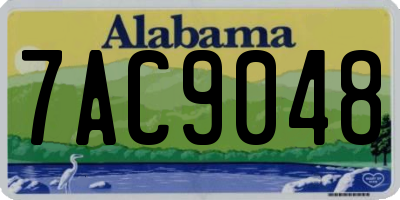 AL license plate 7AC9048