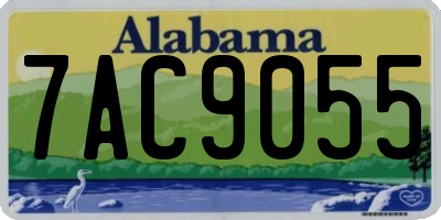 AL license plate 7AC9055