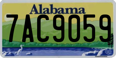 AL license plate 7AC9059