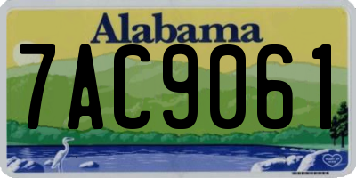 AL license plate 7AC9061