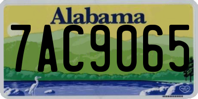 AL license plate 7AC9065