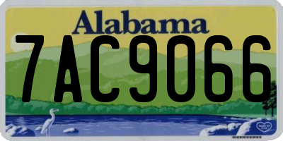 AL license plate 7AC9066
