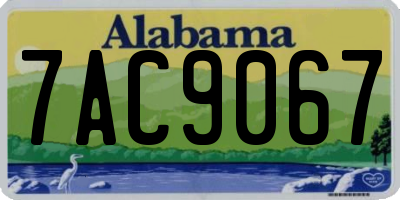AL license plate 7AC9067