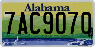 AL license plate 7AC9070