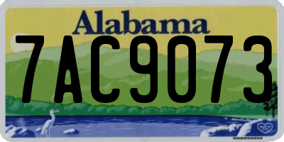 AL license plate 7AC9073