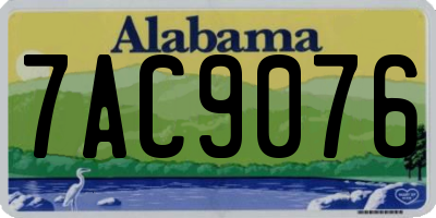 AL license plate 7AC9076