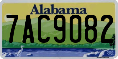 AL license plate 7AC9082