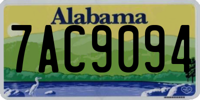 AL license plate 7AC9094