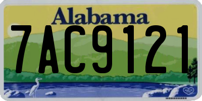 AL license plate 7AC9121