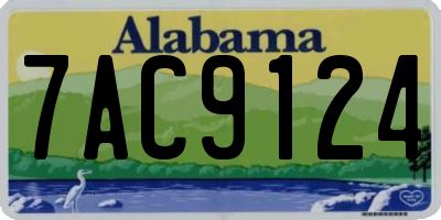 AL license plate 7AC9124