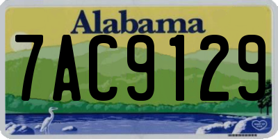 AL license plate 7AC9129