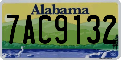 AL license plate 7AC9132