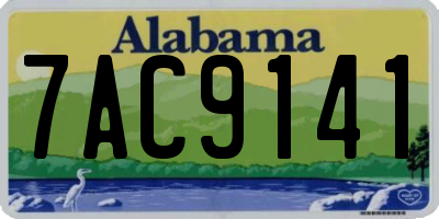 AL license plate 7AC9141