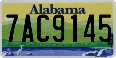 AL license plate 7AC9145