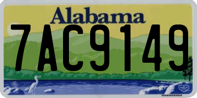 AL license plate 7AC9149