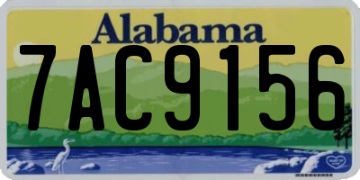 AL license plate 7AC9156