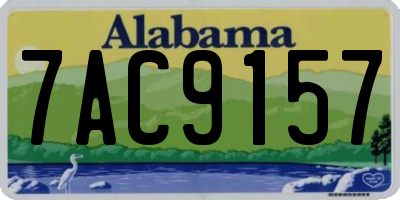 AL license plate 7AC9157
