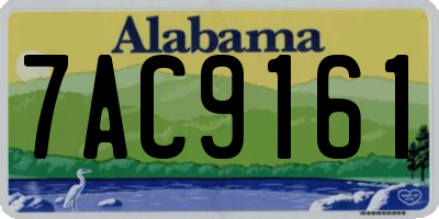 AL license plate 7AC9161