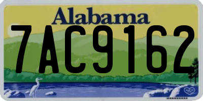 AL license plate 7AC9162