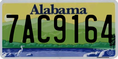 AL license plate 7AC9164