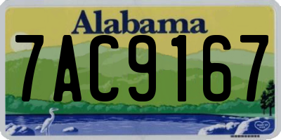 AL license plate 7AC9167
