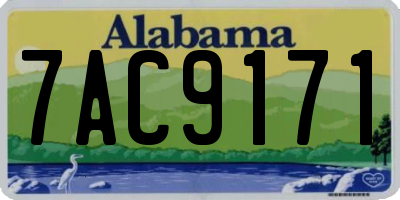 AL license plate 7AC9171