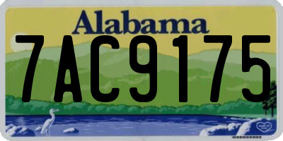 AL license plate 7AC9175