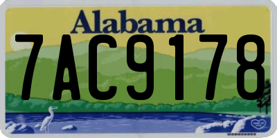 AL license plate 7AC9178