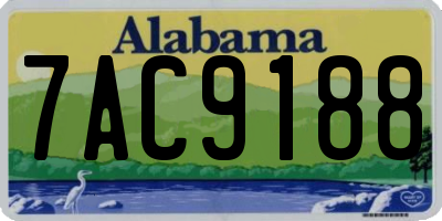 AL license plate 7AC9188