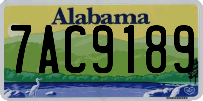 AL license plate 7AC9189