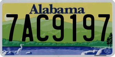 AL license plate 7AC9197