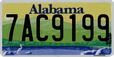 AL license plate 7AC9199
